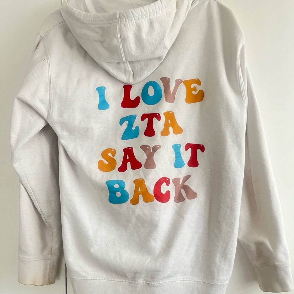 Zeta Tau Alpha Zip Up Hoodie